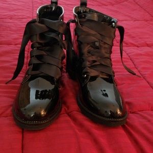Patent combat boots